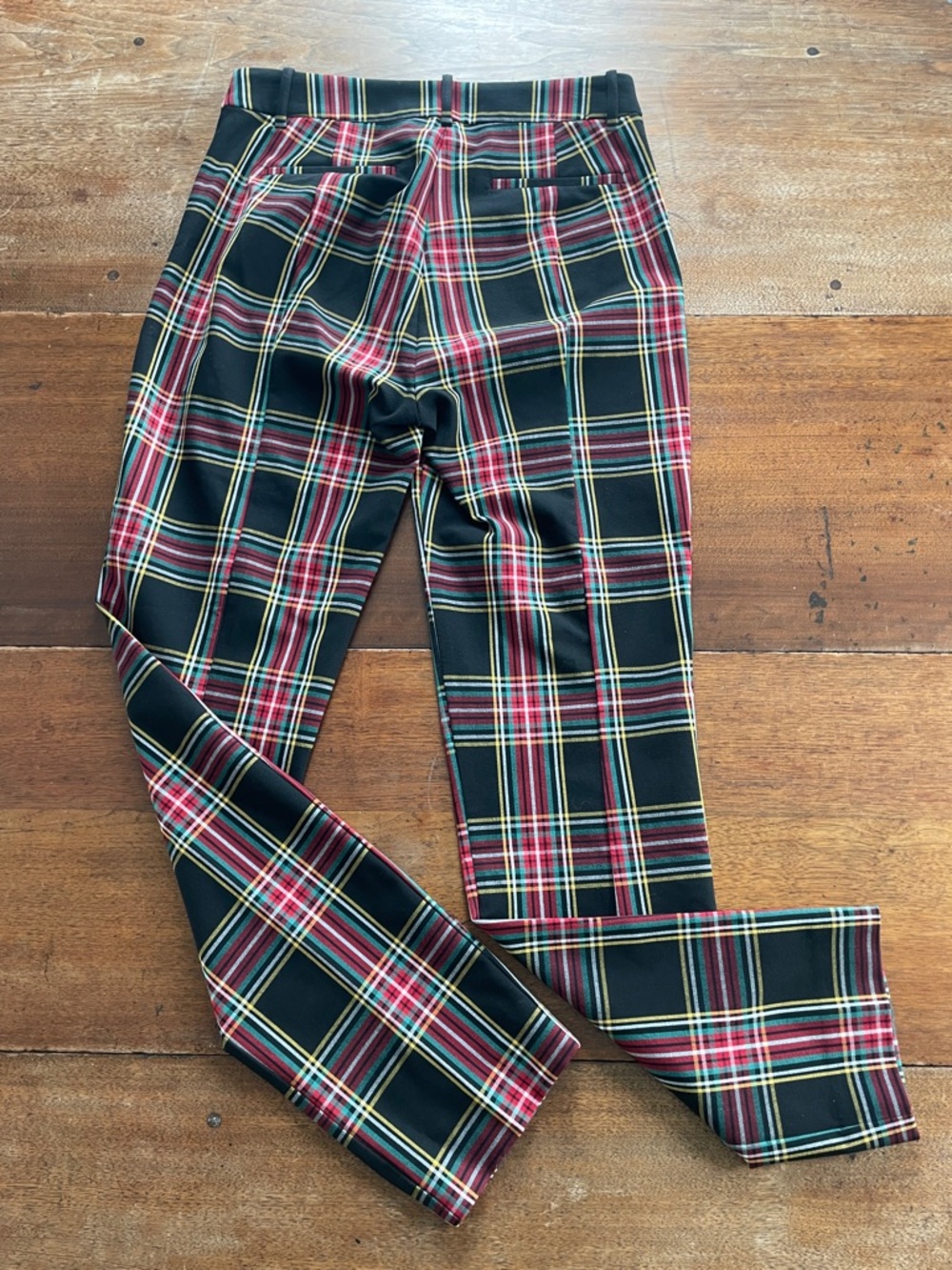 J. Crew Skinny Plaid Pants in Black, Red and Yellow Tartan - Picture 5 of 10